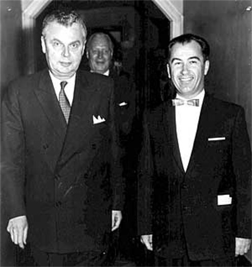 Image -- Paul Yuzyk with the Prime Minister of Canada John Diefenbaker (1963).