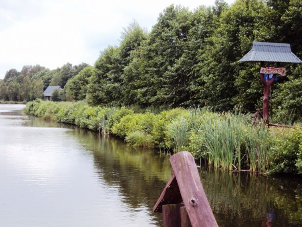 Image -- Fishing ponds in the formerly Ukrainian village of Zatyla (now Zatyle in Poland), near Liubycha Korolivska (Lubycza Krolewska) in the Roztochia region.