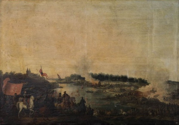Image -- Painting of the Battle of Zboriv by Jean-Pierre Norblin de La Gourdaine (1780s).