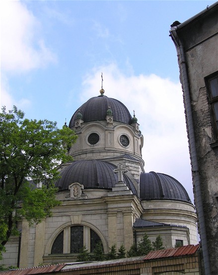Image -- Saint Parasceva Church of the Basilian monastery complex in Zhovkva, Lviv oblast.